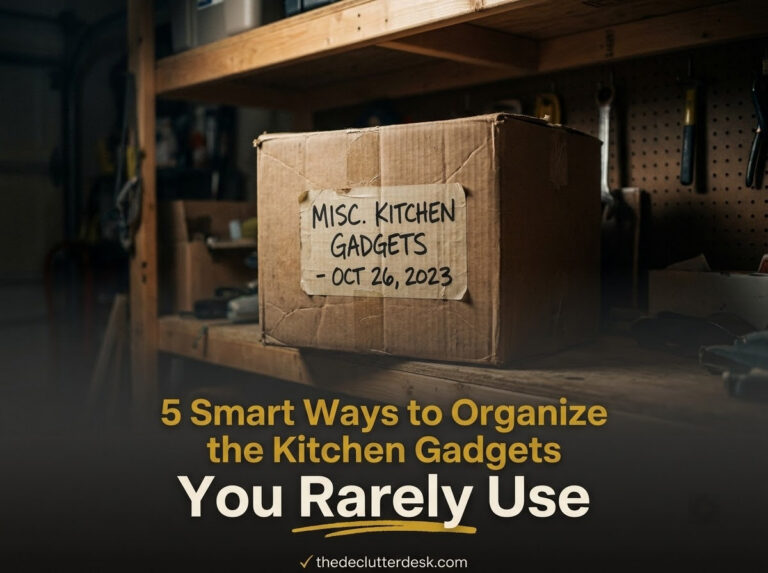 5 Smart Ways to Organize the Kitchen Gadgets You Rarely Use